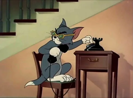 📞 Стикер «Tom & Jerry» для Telegram