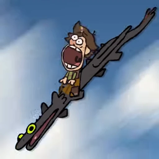 🛩 Стикер «Toothless Беззубик» для Telegram