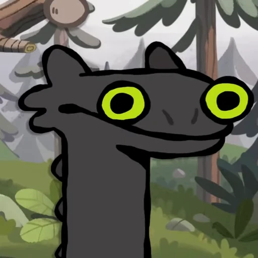😐 Стикер «Toothless Беззубик» для Telegram