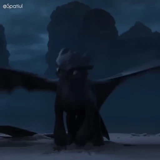 〰️ Стикер «Toothless» для Telegram