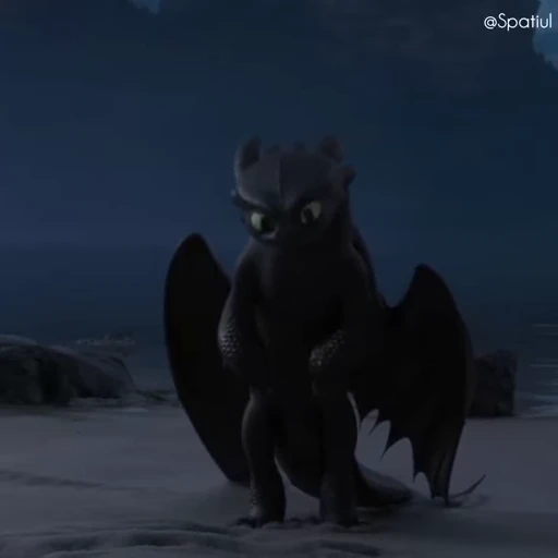 〰️ Стикер «Toothless» для Telegram