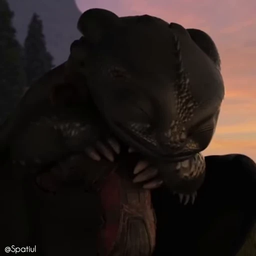 〰️ Стикер «Toothless» для Telegram