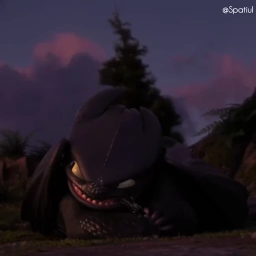 〰️ Стикер «Toothless» для Telegram