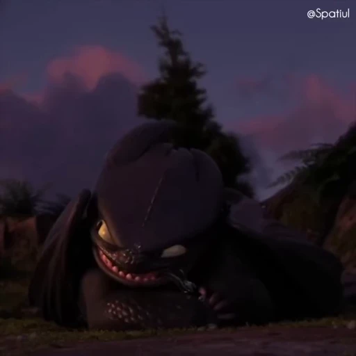 〰️ Стикер «Toothless» для Telegram