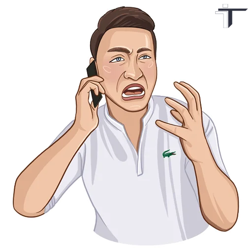 😡 Стикер «ТОП СЕРВИС🔝» для Telegram