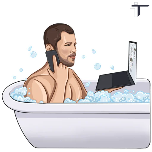 🛁 Стикер «ТОП СЕРВИС🔝» для Telegram