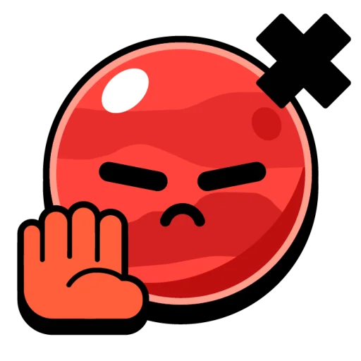 ✖ Стикер «Крутые бравл значки» для Telegram