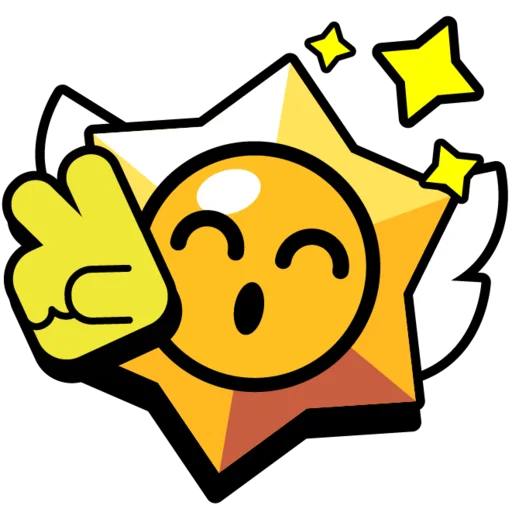 ✌️ Стикер «Крутые бравл значки» для Telegram