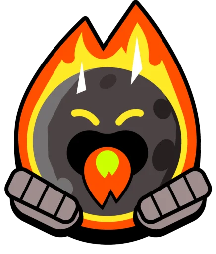 ☄ Стикер «Крутые бравл значки» для Telegram