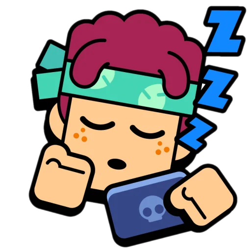 💤 Стикер «Крутые бравл значки» для Telegram