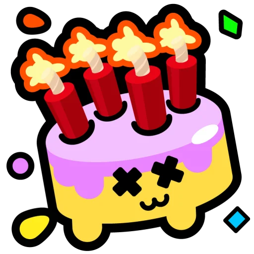 🎂 Стикер «Крутые бравл спреи» для Telegram