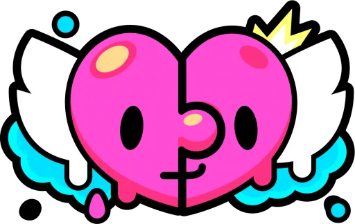 💕 Стикер «Крутые бравл спреи» для Telegram