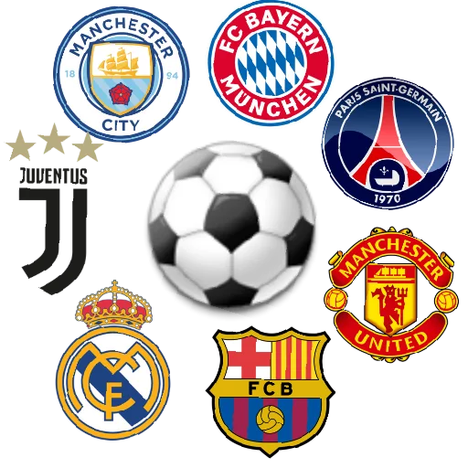 Стикерпак TOP FOOTBALL CLUBS для Telegram
