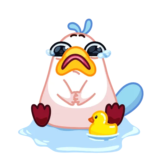 😭 Стикер «Утконос Топи» для Telegram