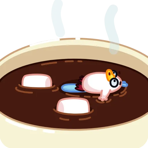 ☕️ Стикер «Утконос Топи» для Telegram