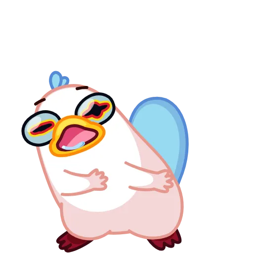 😵‍💫 Стикер «Утконос Топи» для Telegram