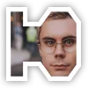 Стикер 32 Набор эмоджи с русским алфавтом в стиле мемного Яна Топлеса