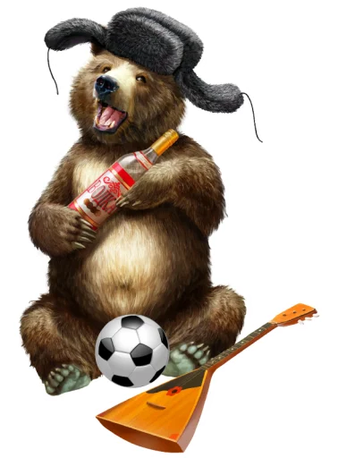 🐻 Стикер «Russia» для Telegram