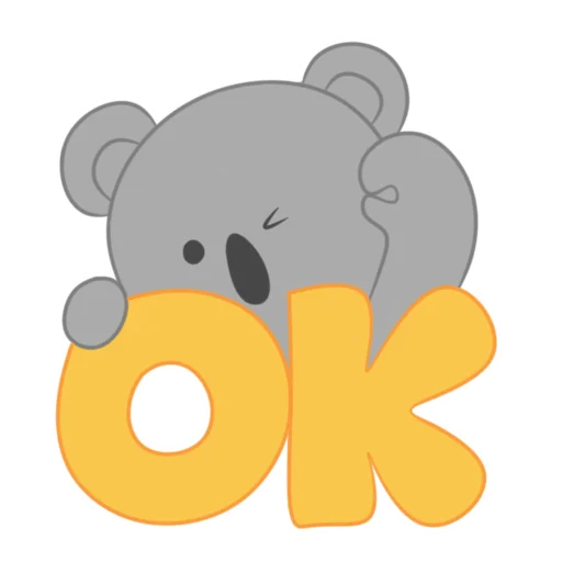 👌 Стикер «Черепашка и Коала» для Telegram