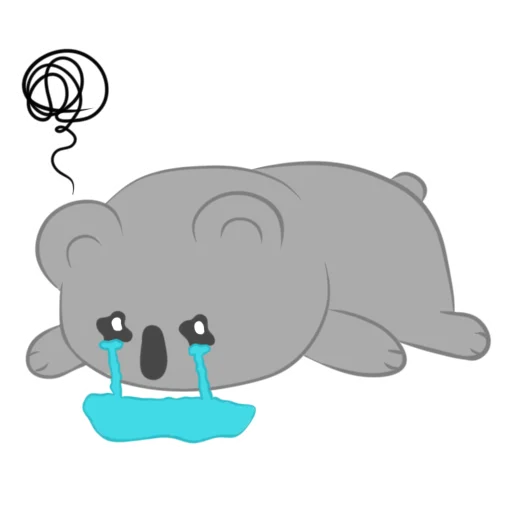 😭 Стикер «Черепашка и Коала» для Telegram