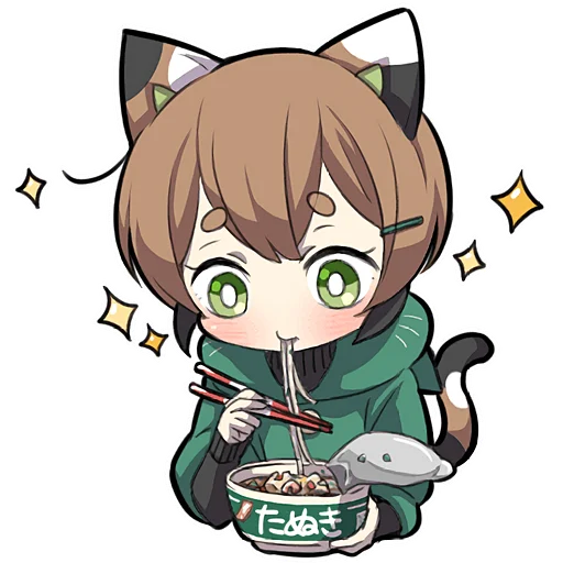 😋 Стикер «Черепаховый котенок» для Telegram
