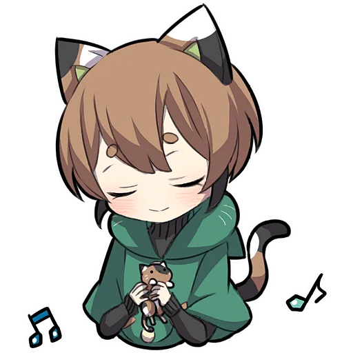 😌 Стикер «Черепаховый котенок» для Telegram