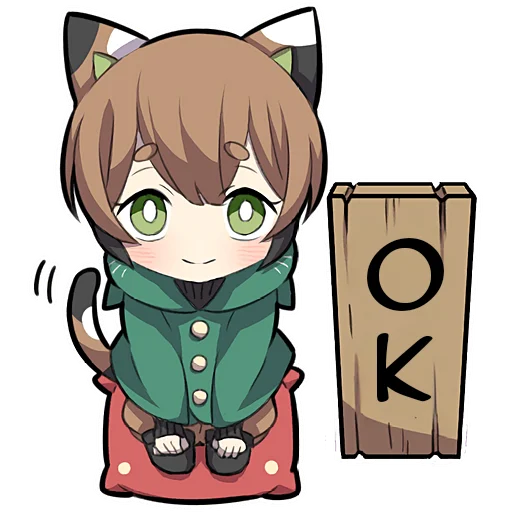 👌 Стикер «Черепаховый котенок» для Telegram