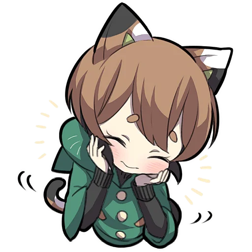 ☺️ Стикер «Черепаховый котенок» для Telegram