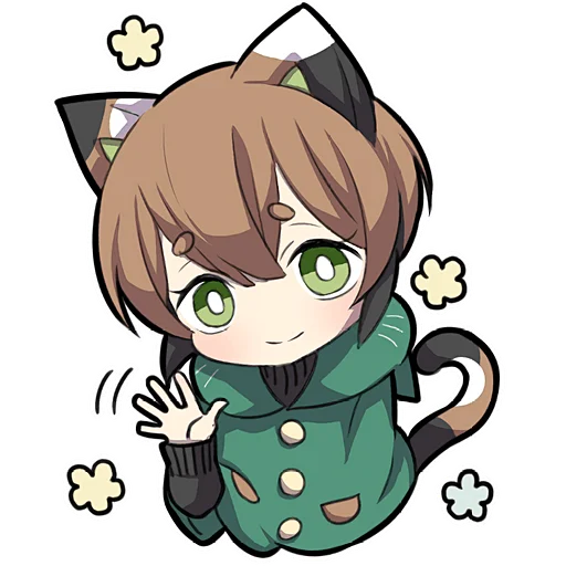 🙂 Стикер «Черепаховый котенок» для Telegram