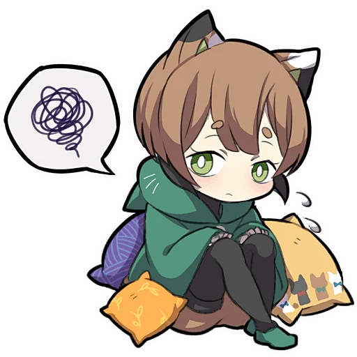 😵‍💫 Стикер «Черепаховый котенок» для Telegram