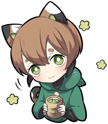 🍵 Стикер «Tortoiseshell Kitten» для Telegram