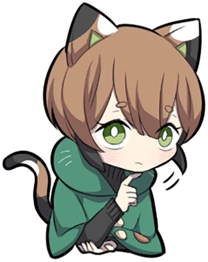 🤔 Стикер «Tortoiseshell Kitten» для Telegram