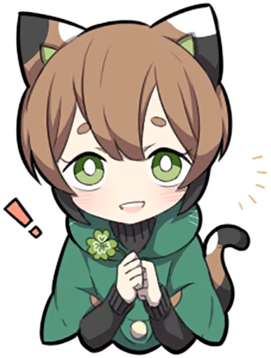🍀 Стикер «Tortoiseshell Kitten» для Telegram