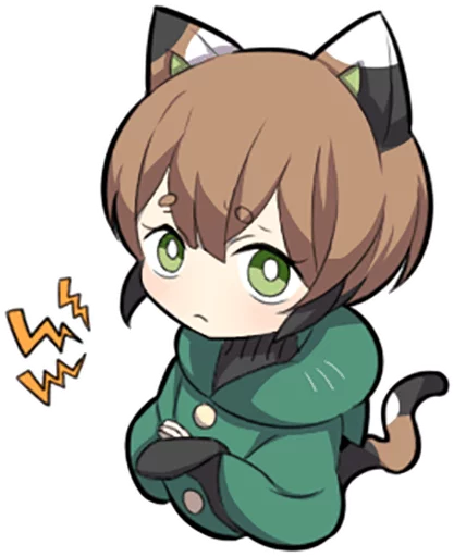 😤 Стикер «Tortoiseshell Kitten» для Telegram
