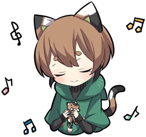 🎶 Стикер «Tortoiseshell Kitten» для Telegram