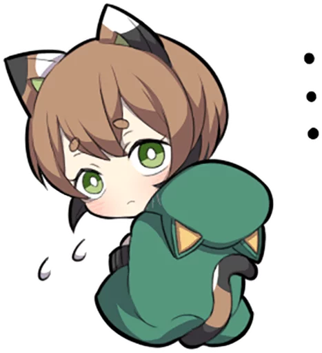 😶 Стикер «Tortoiseshell Kitten» для Telegram