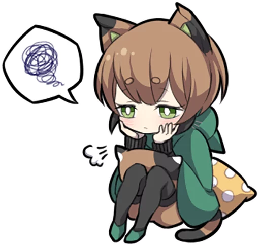 😞 Стикер «Tortoiseshell Kitten» для Telegram