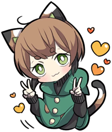 ✌ Стикер «Tortoiseshell Kitten» для Telegram