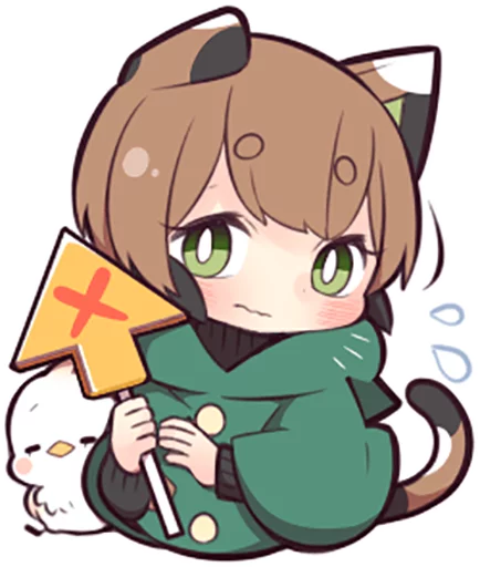🆙 Стикер «Tortoiseshell Kitten (3)» для Telegram