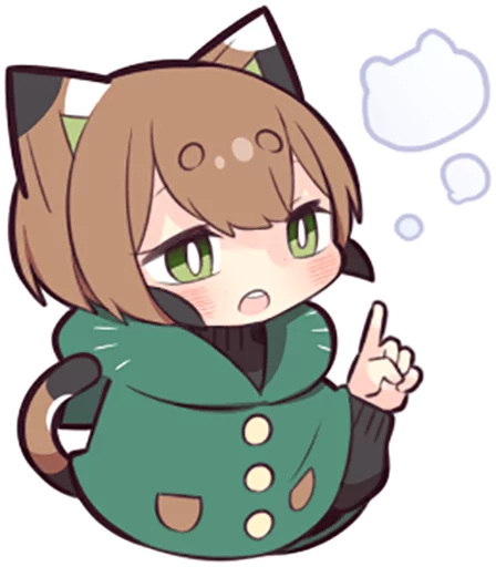 😪 Стикер «Tortoiseshell Kitten (3)» для Telegram