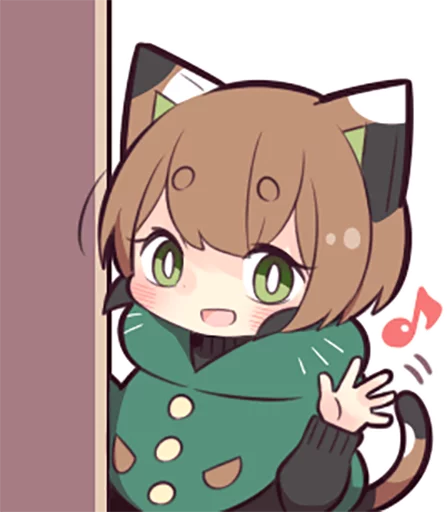 👋 Стикер «Tortoiseshell Kitten (3)» для Telegram