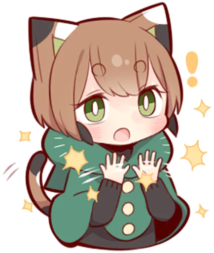 👏 Стикер «Tortoiseshell Kitten (3)» для Telegram
