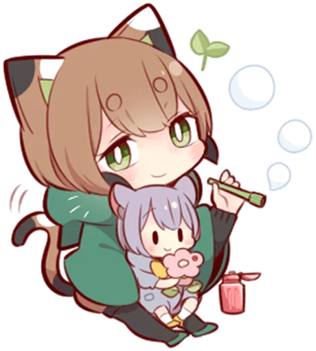 💦 Стикер «Tortoiseshell Kitten (3)» для Telegram