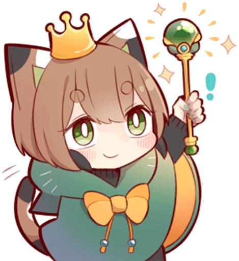 👑 Стикер «Tortoiseshell Kitten (3)» для Telegram