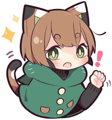 Стикерпак Tortoiseshell Kitten (3) для Telegram