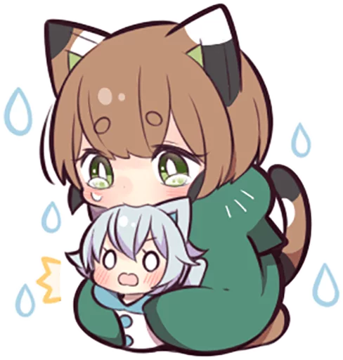 😭 Стикер «Tortoiseshell Kitten (3)» для Telegram