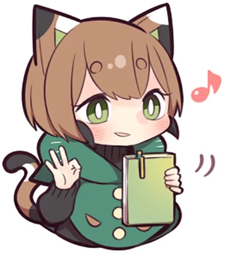 👌 Стикер «Tortoiseshell Kitten (3)» для Telegram