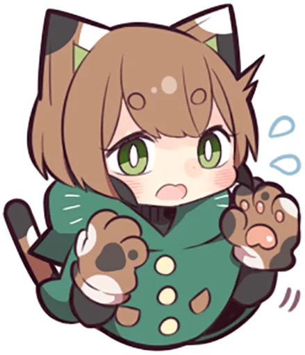 😰 Стикер «Tortoiseshell Kitten (3)» для Telegram