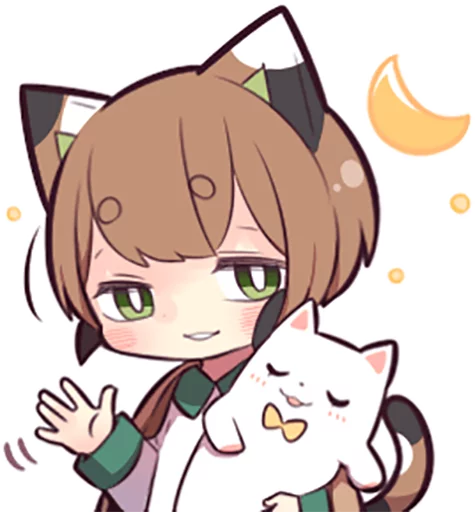 🌙 Стикер «Tortoiseshell Kitten (3)» для Telegram
