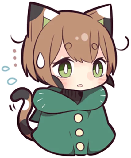 😥 Стикер «Tortoiseshell Kitten (3)» для Telegram